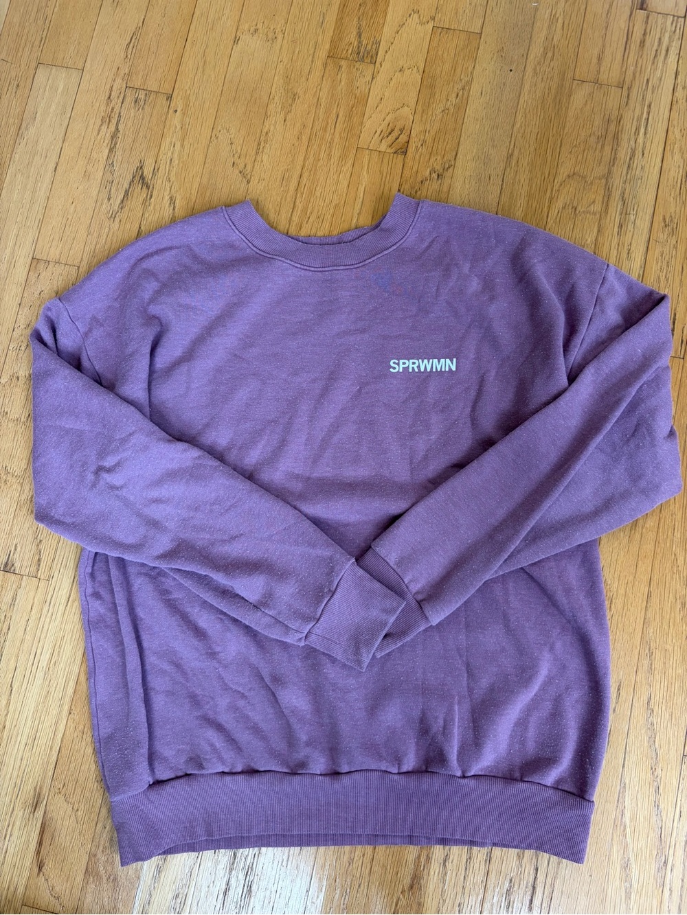 SPRWMN Purple Crewneck Sweatshirt